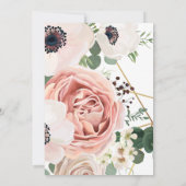 5x7テーブル番号カード幾何学園バラAnemon 招待状 (裏面)