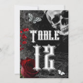 5x7テーブル番号カード搭載アデラインザードメドウ 招待状 (正面)