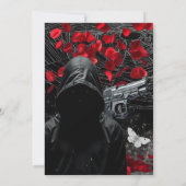 5x7テーブル番号カード搭載アデラインザードメドウ 招待状 (裏面)