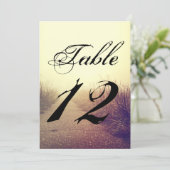 5x7テーブル番号カード日の出経路の歩道 招待状 (スタンド正面)