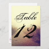 5x7テーブル番号カード日の出経路の歩道 招待状 (正面/裏面)