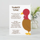 5x7トルコ料理感謝祭パーティの招待状 招待状 (スタンド正面)