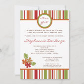 5x7トロピカルハワイアンフローベビーシャワー招待状 招待状 (正面)