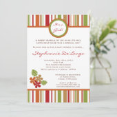 5x7トロピカルハワイアンフローベビーシャワー招待状 招待状 (スタンド正面)