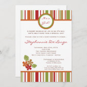 5x7トロピカルハワイアンフローベビーシャワー招待状 招待状 (正面/裏面)