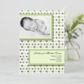 5x7ニュートラルフルーアDe Li写真誕生のお知らせ 案内状 (スタンド正面)