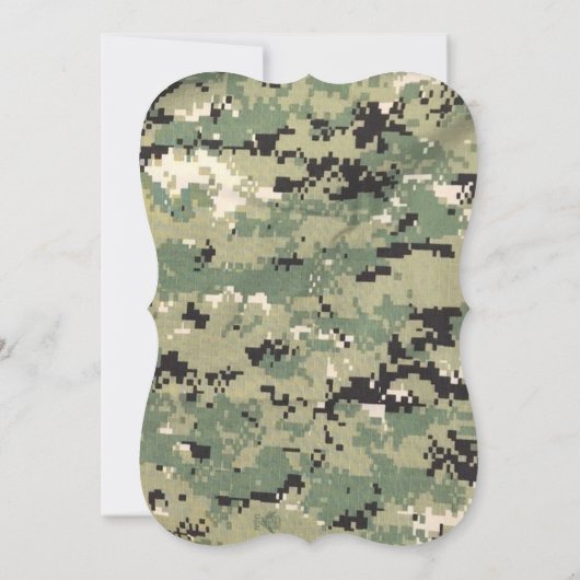 5x7ネイビータンタイプIII三カム結婚式招待状 招待状 (裏面)