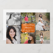 5x7ハンターの迷彩柄のカムフラージュの先輩の発表 案内状 (正面/裏面)