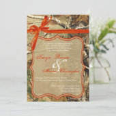 5x7ハンターズカモフルージ迷彩柄結婚式招待状 招待状 (スタンド正面)