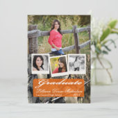 5x7ハンターズ迷彩柄迷彩を上級発表 案内状 (スタンド正面)