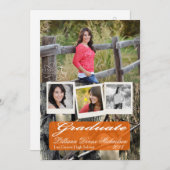 5x7ハンターズ迷彩柄迷彩を上級発表 案内状 (正面/裏面)