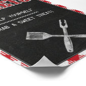 5x7バックヤードBBQ誕生日スイートトリートテーブルサイン ポスター (角)