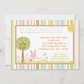 5x7バニーウサギの卵の狩りのイースター昼食の招待状 招待状 (正面)