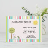 5x7バニーラビットエッグ狩りイースターランチ招待状 招待状 (スタンド正面)