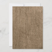 5x7バーラップとレースモノグラム結婚式招待状 招待状 (裏面)