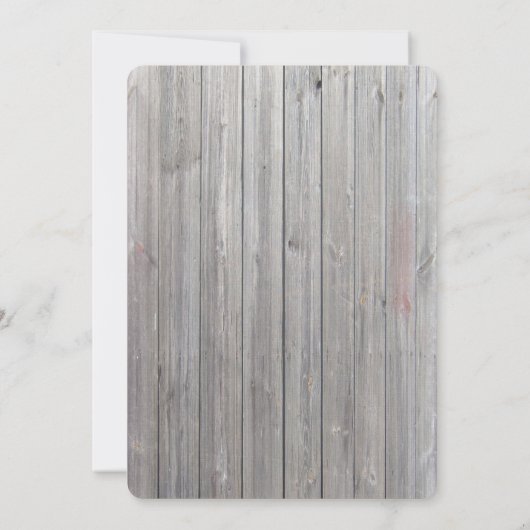 5x7バーンウッドダイアモンドリボン結婚式招待状 招待状 (裏面)