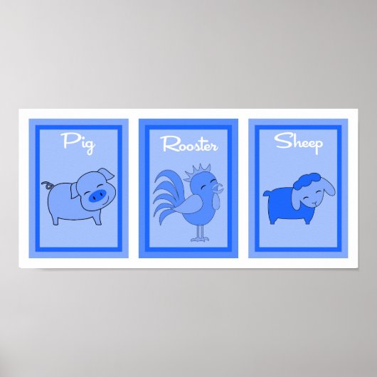 5X7バーンヤードボーイズウォールアートコレクション ポスター (正面)