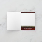 5x7パーソナライズな折る写真のクリスマスカード シーズンカード (内部)