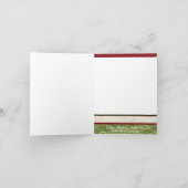 5x7パーソナライズな折る写真の挨拶状 シーズンカード (内部)