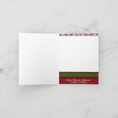 5x7パーソナライズな折る写真の挨拶状 シーズンカード (内部)