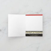 5x7パーソナライズな折る写真の挨拶状 シーズンカード (内部)