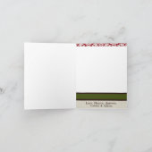 5x7パーソナライズな折る写真の挨拶状 シーズンカード (内部)