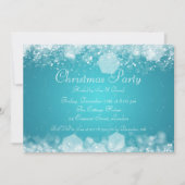 5x7パーティの招待状·ナイト·ブエレガントルきらめくー 招待状 (正面)