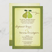 5x7パーフェクトナシフルーツヴィンテージウェディング招待状 招待状 (正面/裏面)