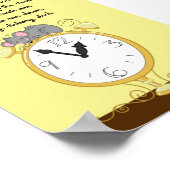 5x7ヒコリーディコリー波止場ライムキッズルームウォールアート ポスター (角)