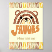 5x7ピイズボホーウッドランドベア誕生日 ポスター (正面)