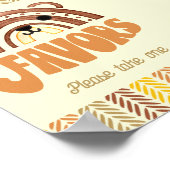 5x7ピイズボホーウッドランドベア誕生日 ポスター (角)