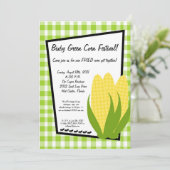 5x7ピクニック夏のトウモロコシのフェスティバルのパーティの招待状 招待状 (スタンド正面)