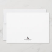 5x7ピンクおよびグリーンコードベビーシャワー招待状 招待状 (裏面)