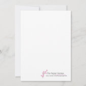 5x7ピンクゼブラプリントキンセアニェラ15招待状 招待状 (裏面)