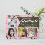 5x7ピンクハンターズ迷彩柄カモフララ上級案内 案内状 (スタンド正面)