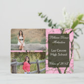 5x7ピンクハンターズ迷彩柄カモフララ上級案内 案内状 (スタンド正面)