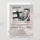 5x7フォト卒業パーティー招待状カウボーイブーツ 招待状 (正面/裏面)