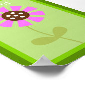 5X7フラワーフォレストフレンズウォールアート ポスター (角)