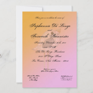 5x7フローラフラワーエレガファンシーントウェディング招待状 招待状