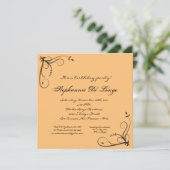 5x7フローラフラワーエレガファンシーントウェディング招待状 招待状 (スタンド正面)