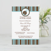 5x7ブラウンレディーバグ誕生日パーティー招待状 招待状 (スタンド正面)