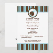 5x7ブラウンレディーバグ誕生日パーティー招待状 招待状 (正面/裏面)