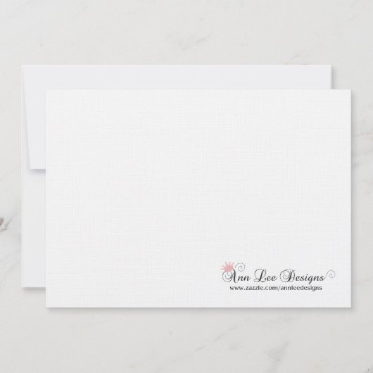 5x7ブラックドレスキンセアニェラ誕生日招待状 招待状 (裏面)