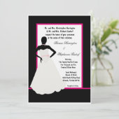 5x7ブラックブライド結婚式招待状 招待状 (スタンド正面)