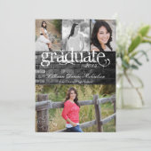 5x7ブラックブリック建物ウォール上級者向け発表 案内状 (スタンド正面)