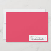 5x7ブラックマスカレードスウィート16誕生日招待状 招待状 (裏面)