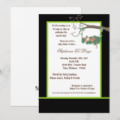 5x7ブラックモンキーベビーシャワー招待状 招待状 (正面/裏面)