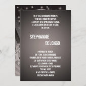 5x7ブラックDJスピンターンテーブルキンセアニェラ招待状 招待状 (正面/裏面)