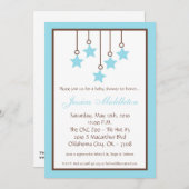 5x7ブルースターの移動式ベビーシャワーの招待状 招待状 (正面/裏面)