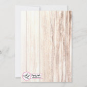 5x7ブーツカントリーウェスタンウエディ素朴ング招待状 招待状 (裏面)